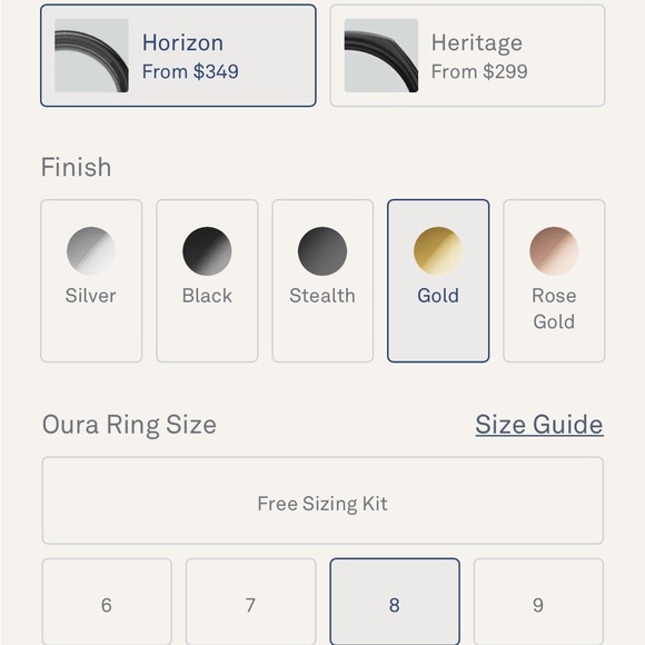 Gold Oura Ring Gen3 - Picture 7 of 7